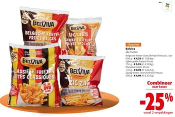 Promotions Belviva alle frieten - Belviva - Valide de 31/01/2024 à 13/02/2024 chez Colruyt