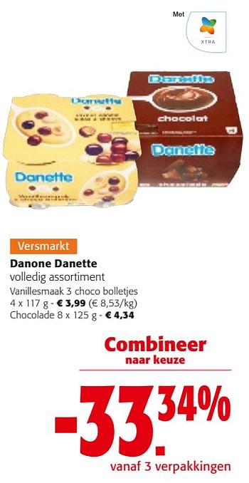 Promoties Danone danette volledig assortiment - Danone - Geldig van 31/01/2024 tot 13/02/2024 bij Colruyt