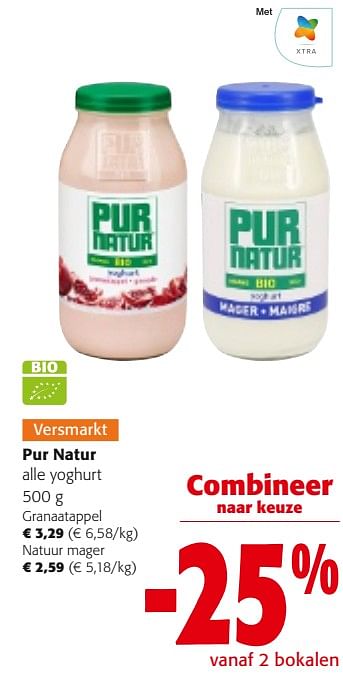 Promoties Pur natur alle yoghurt - Pur Natur - Geldig van 31/01/2024 tot 13/02/2024 bij Colruyt