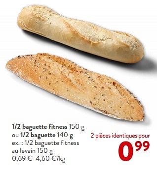Promotions 1-2 baguette fitness au levain - Huismerk - Okay Buurtwinkels - Valide de 31/01/2024 à 13/02/2024 chez OKay