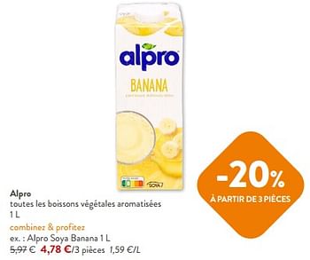 Promotions Alpro soya banana - Alpro - Valide de 31/01/2024 à 13/02/2024 chez OKay