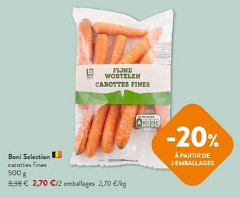 Promotions Boni selection carottes fines - Boni - Valide de 31/01/2024 à 13/02/2024 chez OKay