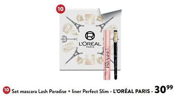 Promoties Set mascara lash paradise + liner perfect slim - L'Oreal Paris - Geldig van 31/01/2024 tot 13/02/2024 bij DI