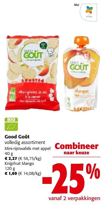 Promoties Good goût volledig assortiment - Good Goût - Geldig van 31/01/2024 tot 13/02/2024 bij Colruyt