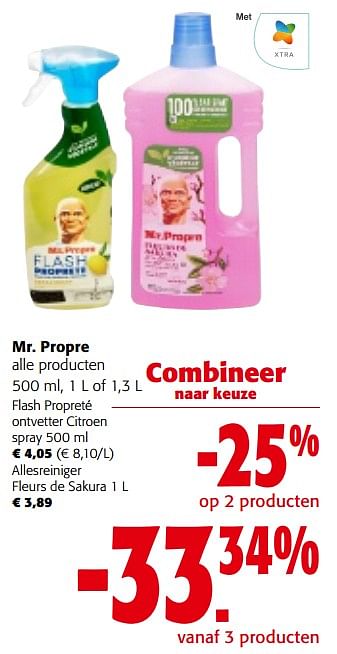 Promoties Mr. propre alle producten - Mr. Proper - Geldig van 31/01/2024 tot 13/02/2024 bij Colruyt