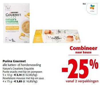 Promoties Purina gourmet alle katten- of hondenvoeding - Purina - Geldig van 31/01/2024 tot 13/02/2024 bij Colruyt