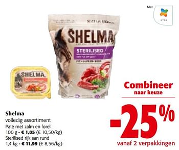 Promoties Shelma volledig assortiment - Shelma - Geldig van 31/01/2024 tot 13/02/2024 bij Colruyt