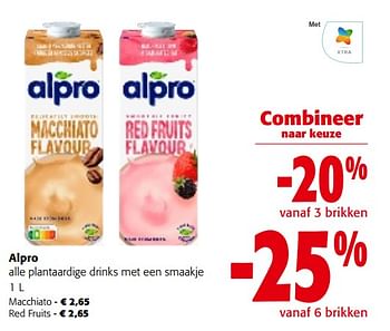 Promoties Alpro alle plantaardige drinks met een smaakje - Alpro - Geldig van 31/01/2024 tot 13/02/2024 bij Colruyt