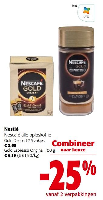 Promoties Nestlé nescafé alle oploskoffie - Nestlé - Geldig van 31/01/2024 tot 13/02/2024 bij Colruyt
