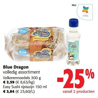 Promoties Blue dragon volledig assortiment - Blue Dragon - Geldig van 31/01/2024 tot 13/02/2024 bij Colruyt