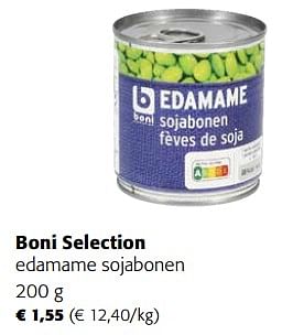Promoties Boni selection edamame sojabonen - Boni - Geldig van 31/01/2024 tot 13/02/2024 bij Colruyt