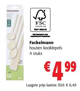 Promotions Fackelmann houten kooklepels - Fackelmann - Valide de 31/01/2024 à 13/02/2024 chez Colruyt
