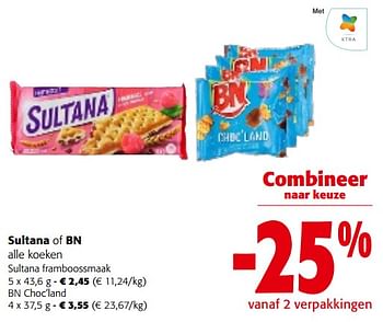 Promoties Sultana of bn alle koeken - Huismerk - Colruyt - Geldig van 31/01/2024 tot 13/02/2024 bij Colruyt