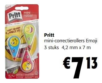 Promoties Pritt mini-correctierollers emoji - Pritt - Geldig van 31/01/2024 tot 13/02/2024 bij Colruyt