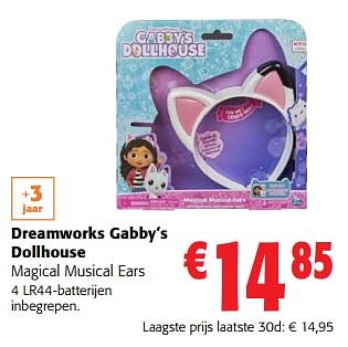 Promoties Dreamworks gabby’s dollhouse magical musical ears - Spin Master - Geldig van 31/01/2024 tot 13/02/2024 bij Colruyt