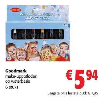 Promoties Goodmark make-uppotloden op waterbasis - Goodmark - Geldig van 31/01/2024 tot 13/02/2024 bij Colruyt