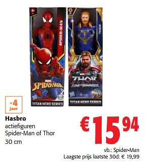 Promoties Hasbro actiefiguren spider-man - Hasbro - Geldig van 31/01/2024 tot 13/02/2024 bij Colruyt