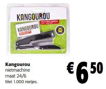 Promoties Kangourou nietmachine - Kangourou - Geldig van 31/01/2024 tot 13/02/2024 bij Colruyt