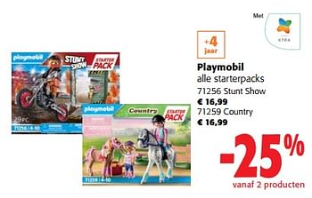 Promoties Playmobil alle starterpacks - Playmobil - Geldig van 31/01/2024 tot 13/02/2024 bij Colruyt