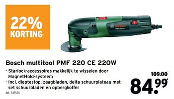 Promoties Bosch multitool pmf 220 ce - Bosch - Geldig van 31/01/2024 tot 13/02/2024 bij Gamma