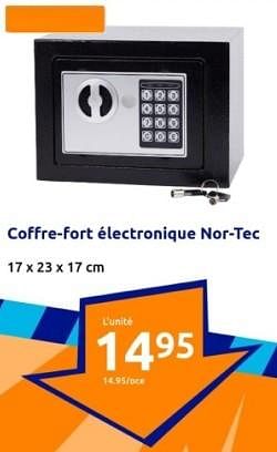 Promotions Coffre-fort électronique nor-tec - Nor-Tec - Valide de 31/01/2024 à 06/02/2024 chez Action