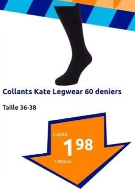 Promotions Collants kate legqwear 60 deniers - kate - Valide de 31/01/2024 à 06/02/2024 chez Action