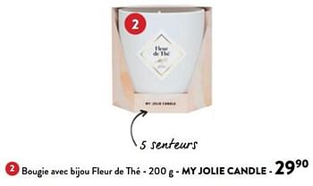 Promotions Bougie avec bijou fleur de thé - My jolie candle - Valide de 31/01/2024 à 13/02/2024 chez DI