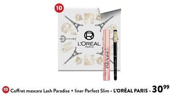 Promotions Coffret mascara lash paradise + liner perfect slim - L'Oreal Paris - Valide de 31/01/2024 à 13/02/2024 chez DI