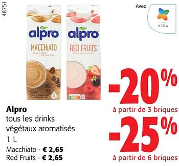Promotions Alpro tous les drinks végétaux aromatisés - Alpro - Valide de 31/01/2024 à 13/02/2024 chez Colruyt