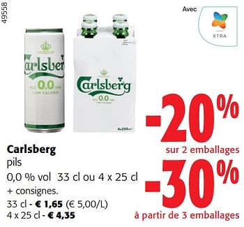 Promotions Carlsberg pils - Carlsberg Luxe - Valide de 31/01/2024 à 13/02/2024 chez Colruyt