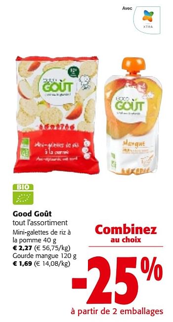 Promotions Good goût tout l`assortiment - Good Goût - Valide de 31/01/2024 à 13/02/2024 chez Colruyt