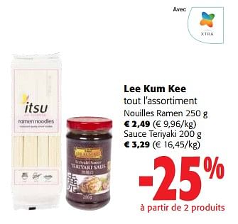 Promotions Lee kum kee tout l’assortiment - Lee Kum Kee - Valide de 31/01/2024 à 13/02/2024 chez Colruyt