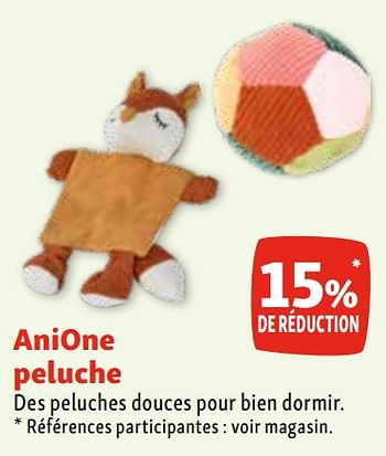 Promotions Anione peluche 15% de réduction - Anione - Valide de 07/02/2024 à 12/02/2024 chez Maxi Zoo