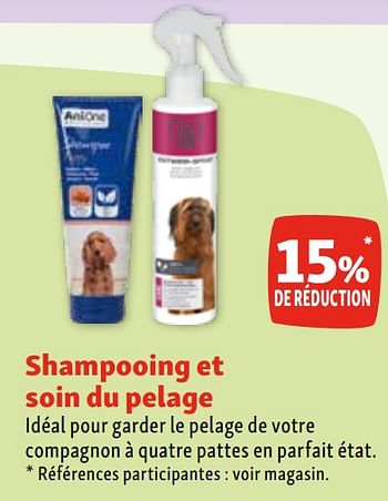 Promotions Shampooing et soin du pelage 15% de réduction - Produit maison - Maxi Zoo - Valide de 07/02/2024 à 12/02/2024 chez Maxi Zoo