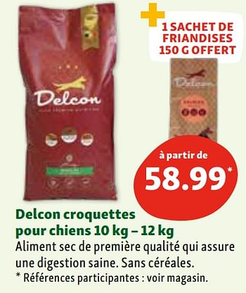 Promotions Delcon croquettes pour chiens - Delcon - Valide de 07/02/2024 à 12/02/2024 chez Maxi Zoo