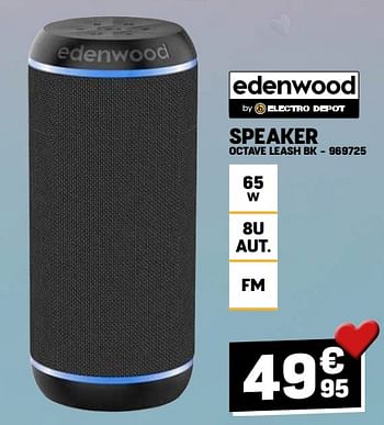 Promoties Edenwood speaker octave leash bk - Edenwood  - Geldig van 01/02/2024 tot 11/02/2024 bij Electro Depot