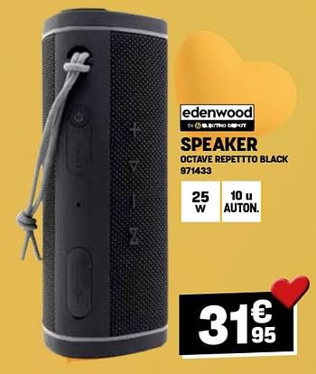 Promoties Edenwood speaker octave repettto black - Edenwood  - Geldig van 01/02/2024 tot 11/02/2024 bij Electro Depot
