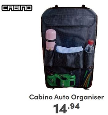 Promoties Cabino auto organiser - Cabino - Geldig van 04/02/2024 tot 10/02/2024 bij Baby & Tiener Megastore