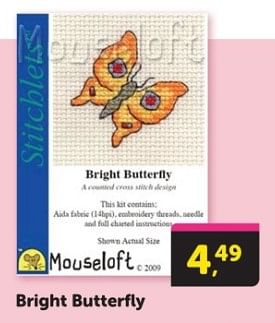 Promoties Bright butterfly - Huismerk - Boekenvoordeel - Geldig van 03/02/2024 tot 11/02/2024 bij BoekenVoordeel