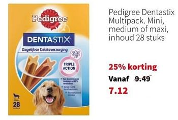 Promoties Pedigree dentastix multipack - Pedigree - Geldig van 05/02/2024 tot 11/02/2024 bij Intratuin