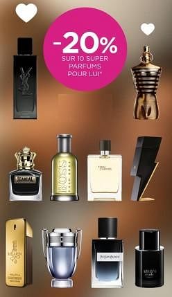 Promotions -20% sur 10 super parfums pour lui - Produit Maison - ICI PARIS XL - Valide de 01/02/2024 à 14/02/2024 chez ICI PARIS XL