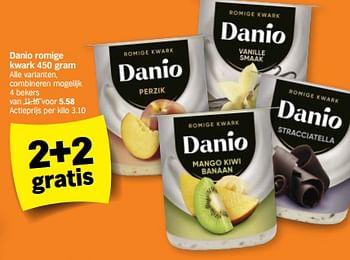 Promotions Danio romige kwark - Danone - Valide de 05/02/2024 à 11/02/2024 chez Albert Heijn