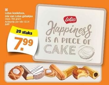 Promotions Lotus koekdoos, mix van lotus gebakjes - Lotus Bakeries - Valide de 05/02/2024 à 11/02/2024 chez Albert Heijn