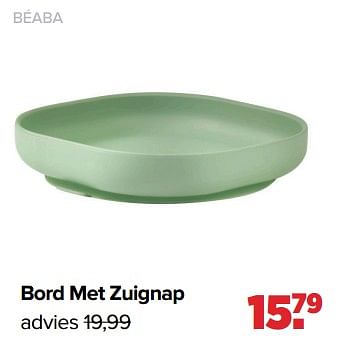 Promoties Béaba bord met zuignap - Beaba - Geldig van 29/01/2024 tot 24/02/2024 bij Baby-Dump