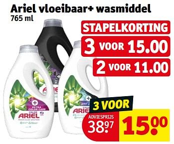 Promoties Ariel vloeibaar+ wasmiddel - Ariel - Geldig van 06/02/2024 tot 11/02/2024 bij Kruidvat
