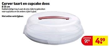 Promoties Curver taart en cupcake doos - Curver - Geldig van 06/02/2024 tot 11/02/2024 bij Kruidvat