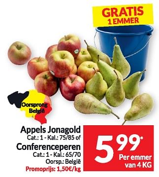 Promoties Appels jonagold of conferenceperen - Huismerk - Intermarche - Geldig van 06/02/2024 tot 11/02/2024 bij Intermarche