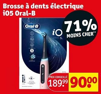 Promotions Brosse à dents électrique io5 oral-b - Oral-B - Valide de 06/02/2024 à 11/02/2024 chez Kruidvat