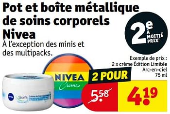 Promotions Crème édition limitée arc-en-ciel - Nivea - Valide de 06/02/2024 à 11/02/2024 chez Kruidvat