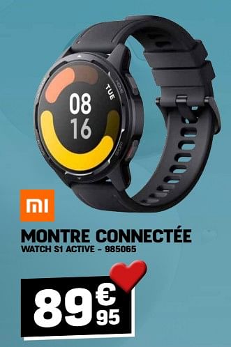 Promotions Xiaomi montre connectée watch s1 active - Xiaomi - Valide de 01/02/2024 à 11/02/2024 chez Electro Depot